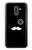 W1946 Sir Mustache Minimalism Hard Case and Leather Flip Case For Samsung Galaxy J8 (2018)
