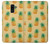 W3258 Pineapple Pattern Hard Case and Leather Flip Case For Samsung Galaxy J8 (2018)