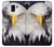 W0854 Eagle American Hard Case and Leather Flip Case For Samsung Galaxy J6 (2018)