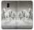 W0933 White Horses Hard Case and Leather Flip Case For Samsung Galaxy J6 (2018)