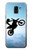 W2675 Extreme Freestyle Motocross Hard Case and Leather Flip Case For Samsung Galaxy J6 (2018)