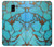 W2685 Aqua Turquoise Gemstone Graphic Printed Hard Case and Leather Flip Case For Samsung Galaxy J6 (2018)