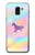 W3203 Rainbow Unicorn Hard Case and Leather Flip Case For Samsung Galaxy J6 (2018)