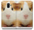 W1619 Cute Guinea Pig Hard Case and Leather Flip Case For Samsung Galaxy A6 (2018)