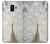 W1980 White Peacock Hard Case and Leather Flip Case For Samsung Galaxy A6 (2018)