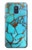 W2685 Aqua Turquoise Gemstone Graphic Printed Hard Case and Leather Flip Case For Samsung Galaxy A6 (2018)