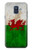 W2976 Wales Football Soccer Euro 2016 Flag Hard Case and Leather Flip Case For Samsung Galaxy A6 (2018)