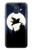 W3289 Flying Pig Full Moon Night Hard Case and Leather Flip Case For Samsung Galaxy A6 (2018)