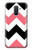 W1849 Pink Black Chevron Zigzag Hard Case and Leather Flip Case For Samsung Galaxy A6+ (2018), J8 Plus 2018, A6 Plus 2018