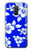 W2244 Hawaiian Hibiscus Blue Pattern Hard Case and Leather Flip Case For Samsung Galaxy A6+ (2018), J8 Plus 2018, A6 Plus 2018