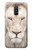 W2399 White Lion Face Hard Case and Leather Flip Case For Samsung Galaxy A6+ (2018), J8 Plus 2018, A6 Plus 2018