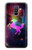 W2486 Rainbow Unicorn Nebula Space Hard Case and Leather Flip Case For Samsung Galaxy A6+ (2018), J8 Plus 2018, A6 Plus 2018