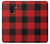 W2931 Red Buffalo Check Pattern Hard Case and Leather Flip Case For Samsung Galaxy A6+ (2018), J8 Plus 2018, A6 Plus 2018