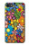 W3281 Colorful Hippie Flowers Pattern Hard Case and Leather Flip Case For iPhone 7, iPhone 8, iPhone SE (2020) (2022)