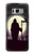 W3262 Grim Reaper Night Moon Cemetery Hard Case and Leather Flip Case For Samsung Galaxy S8