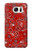 W3354 Red Classic Bandana Hard Case and Leather Flip Case For Samsung Galaxy S7