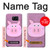 W3269 Pig Cartoon Hard Case and Leather Flip Case For Samsung Galaxy S6 Edge Plus