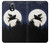 W3289 Flying Pig Full Moon Night Hard Case and Leather Flip Case For Samsung Galaxy S4