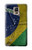 W3297 Brazil Flag Vintage Football Graphic Hard Case and Leather Flip Case For Samsung Galaxy Note 4