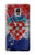 W3313 Croatia Flag Vintage Football Graphic Hard Case and Leather Flip Case For Samsung Galaxy Note 4