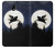 W3289 Flying Pig Full Moon Night Hard Case and Leather Flip Case For Samsung Galaxy J7 (2017) EU Version