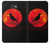 W3328 Crow Red Moon Hard Case and Leather Flip Case For Samsung Galaxy J7 Prime (SM-G610F)