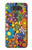 W3281 Colorful Hippie Flowers Pattern Hard Case and Leather Flip Case For LG V20