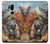 W3331 Peter Paul Rubens Tiger und Lowenjagd Hard Case and Leather Flip Case For LG G7 ThinQ