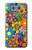 W3281 Colorful Hippie Flowers Pattern Hard Case and Leather Flip Case For LG G6