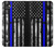 W3244 Thin Blue Line USA Hard Case and Leather Flip Case For LG Q6