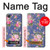 W3265 Vintage Flower Pattern Hard Case and Leather Flip Case For LG Q6