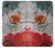 W3314 Mexico Flag Vinatage Foorball Graphic Hard Case and Leather Flip Case For LG Q6