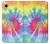 W1697 Tie Dye Colorful Graphic Printed Hard Case and Leather Flip Case For iPhone XR