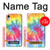 W1697 Tie Dye Colorful Graphic Printed Hard Case and Leather Flip Case For iPhone XR