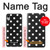 W2299 Black Polka Dots Hard Case and Leather Flip Case For iPhone XR