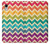 W2362 Rainbow Colorful Shavron Zig Zag Pattern Hard Case and Leather Flip Case For iPhone XR