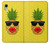 W2443 Funny Pineapple Sunglasses Kiss Hard Case and Leather Flip Case For iPhone XR