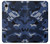 W2959 Navy Blue Camo Camouflage Hard Case and Leather Flip Case For iPhone XR