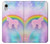 W3070 Rainbow Unicorn Pastel Sky Hard Case and Leather Flip Case For iPhone XR