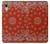 W3355 Bandana Red Pattern Hard Case and Leather Flip Case For iPhone XR