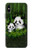 W2441 Panda Family Bamboo Forest Hard Case and Leather Flip Case For iPhone X, iPhone XS