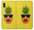 W2443 Funny Pineapple Sunglasses Kiss Hard Case and Leather Flip Case For iPhone X, iPhone XS