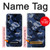 W2959 Navy Blue Camo Camouflage Hard Case and Leather Flip Case For iPhone X, iPhone XS