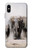 W3142 African Elephant Hard Case and Leather Flip Case For iPhone X, iPhone XS
