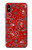 W3354 Red Classic Bandana Hard Case and Leather Flip Case For iPhone X, iPhone XS