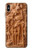 W1307 Fish Wood Carving Graphic Printed Hard Case and Leather Flip Case For iPhone XS Max