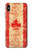 W1603 Canada Flag Old Vintage Hard Case and Leather Flip Case For iPhone XS Max