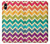 W2362 Rainbow Colorful Shavron Zig Zag Pattern Hard Case and Leather Flip Case For iPhone XS Max