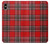 W2374 Tartan Red Pattern Hard Case and Leather Flip Case For iPhone XS Max