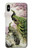 W2773 Peacock Chinese Brush Painting Hard Case and Leather Flip Case For iPhone XS Max